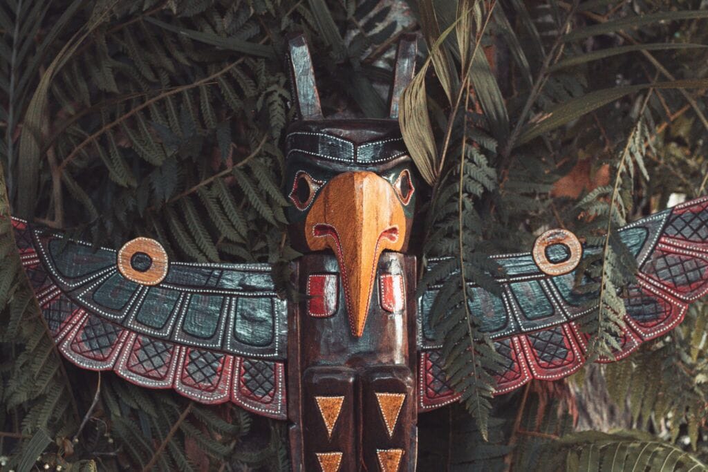 Chakras and totem pole